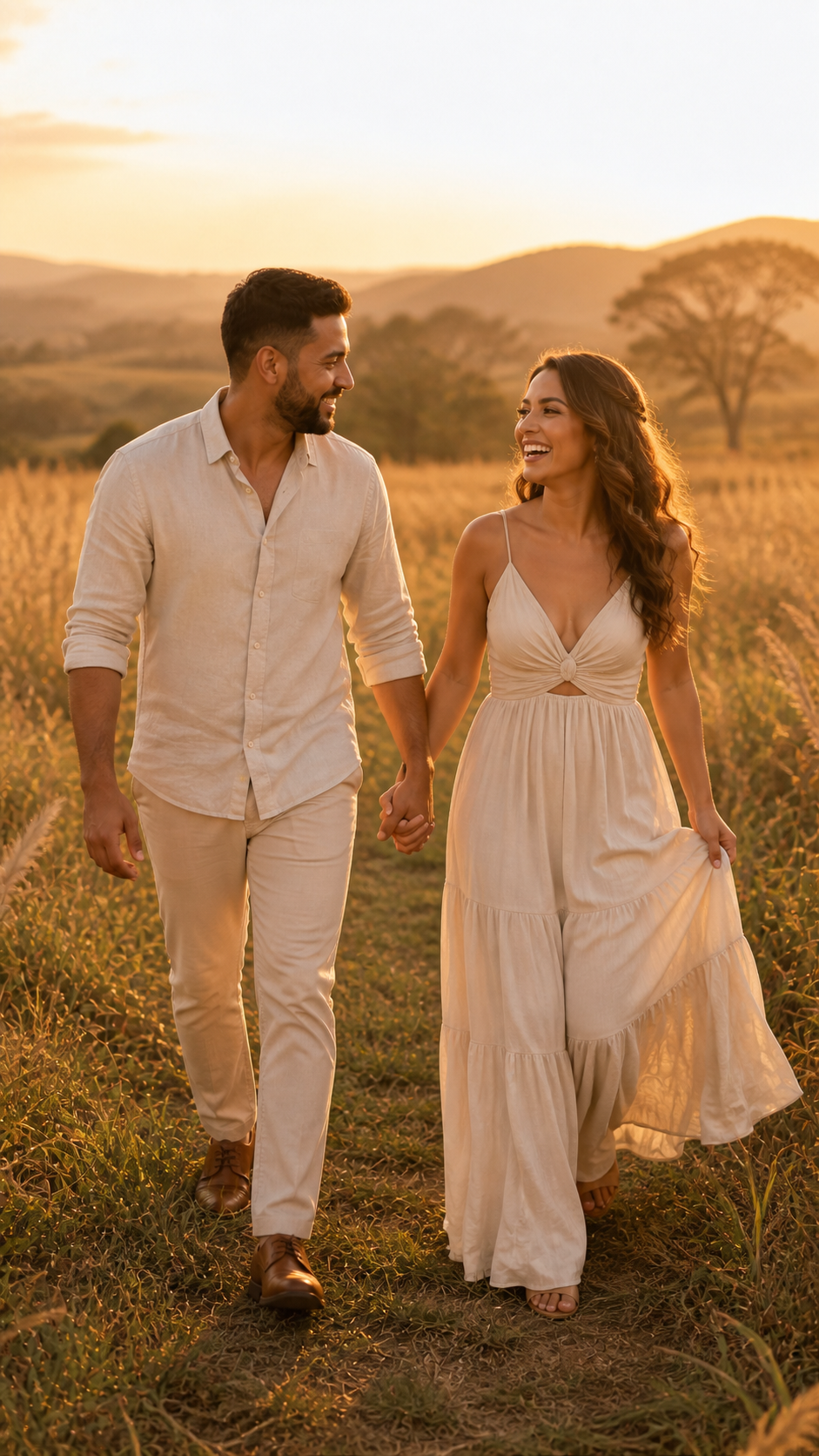 Murilo e Daniela sorrindo