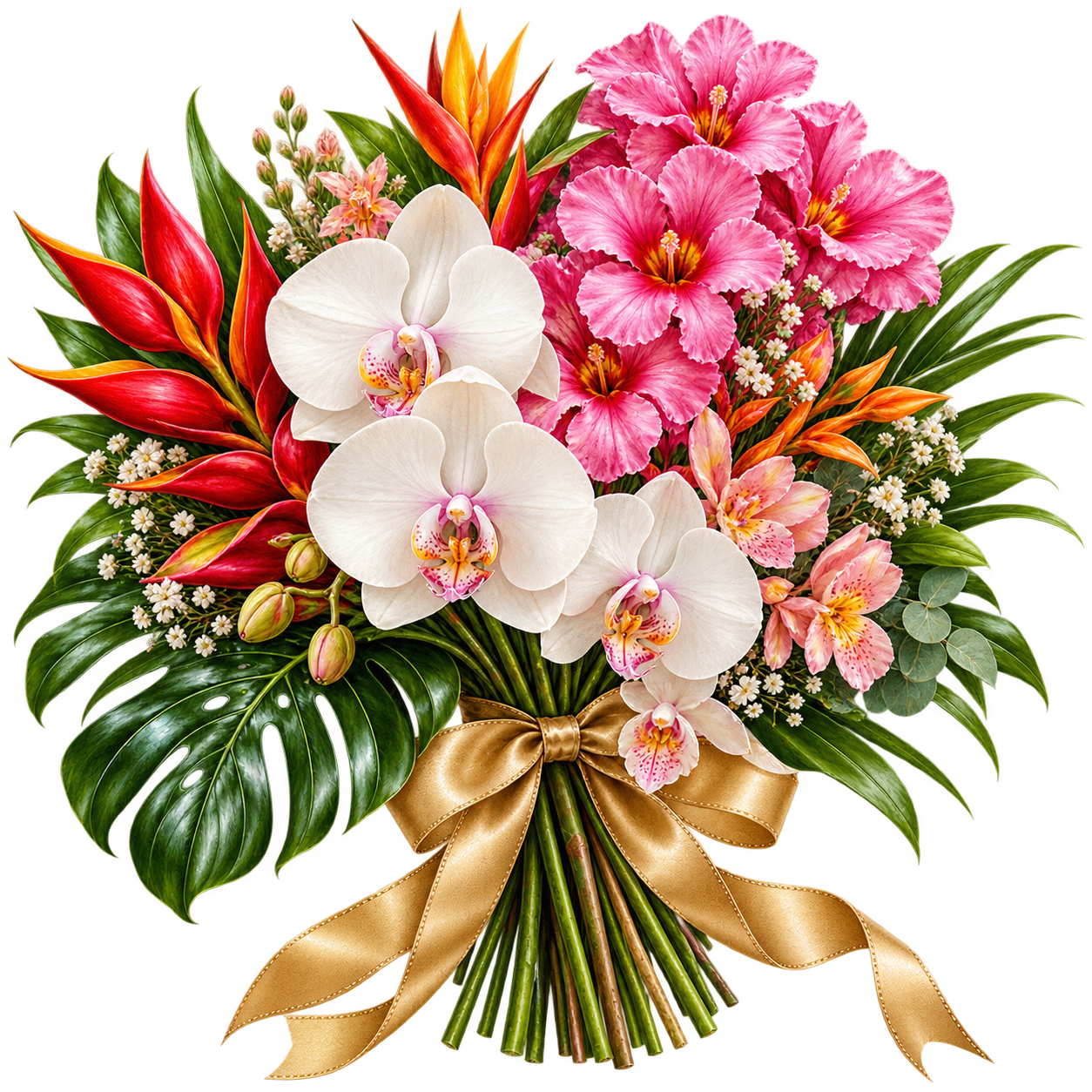 Buquê de flores tropicais